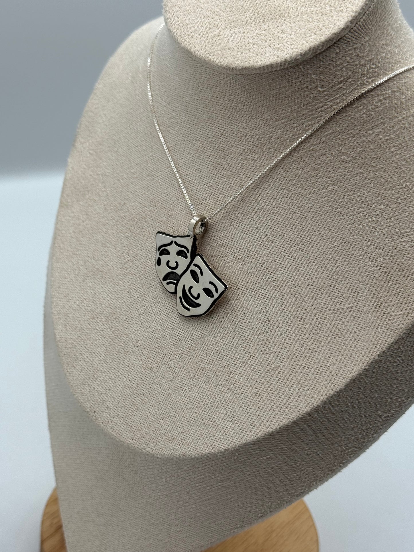 Laugh now cry later pendant