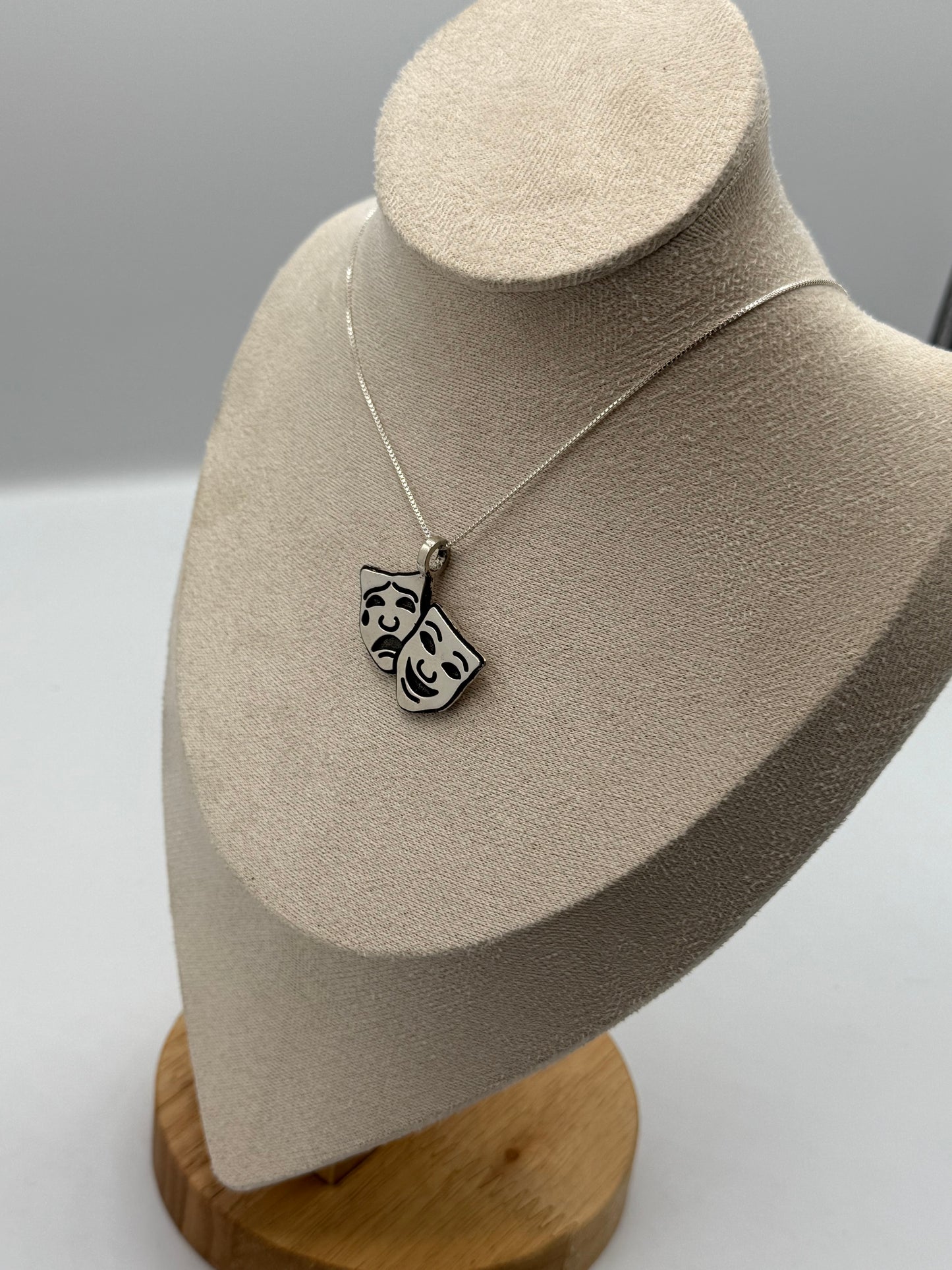 Laugh now cry later pendant