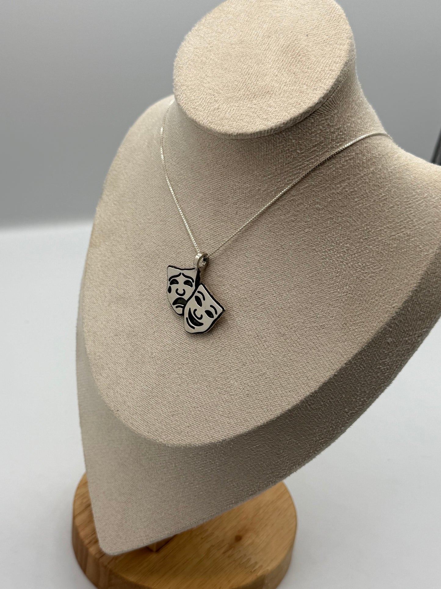 Laugh now cry later pendant